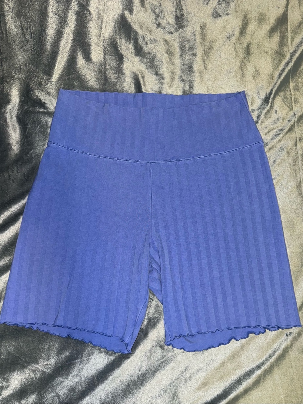 Offline by Aerie High-Waist Blue Ribbed Women’s Biker Shorts